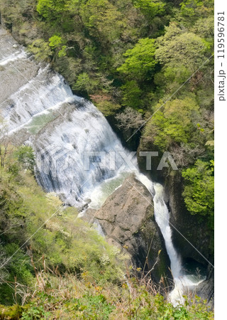 生瀬富士、滝のぞきから見下ろす袋田の滝 119596781