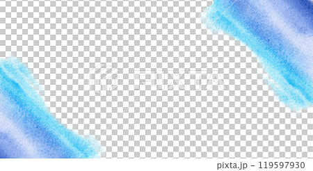 Rectangular frame with corner spots. Isolated illustration on the theme of the underwater world for textile design, holidays with a marine theme, printing, restaurants 119597930