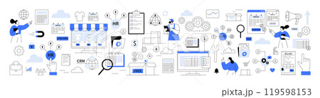Cloud application subscription services and business software solutions. Business cloud applications, HR, ERP, CRM. Cloud computing, subscription services, software, e-commerce, and business tools 119598153