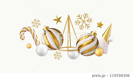 3d Christmas background 3d Christmas background 119598306