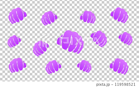 Punch pattern_silhouette(purple) Punch pattern_silhouette(purple) 119598521