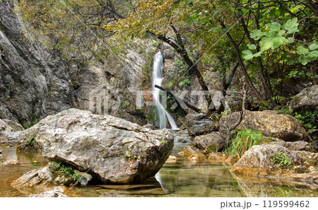 Enipeas Waterfall on Mount Olympus, Greece 119599462