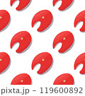 fish steak fresh red cook pattern background 119600892