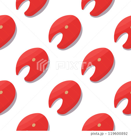 fish steak fresh red cook pattern background fish steak fresh red cook pattern background 119600892