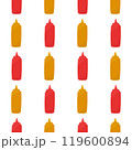 ketchup mustard sauce vector tasty pattern textile 119600894