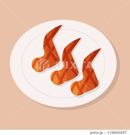 wing chicken plate bbq lies kitchen element wing chicken plate bbq lies kitchen element 119600897