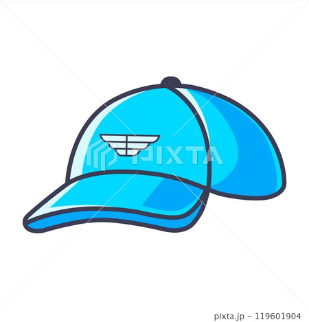 icon blue cap. headwear clothing icon blue cap. headwear clothing 119601904