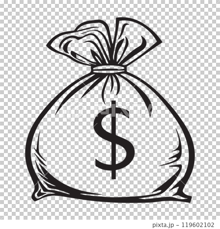 Finance Money Bag Icon Illustration for Business and Wealth Finance Money Bag Icon Illustration for Business and Wealth 119602102