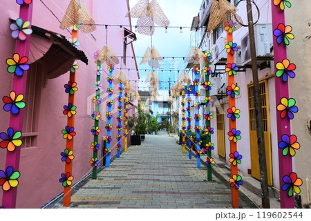 マレーシア、ペナン、ジョージタウン 119602544