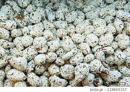 brown market organic isolated snack nutrition dry seed natural healthy food texture vegetarian 119603157