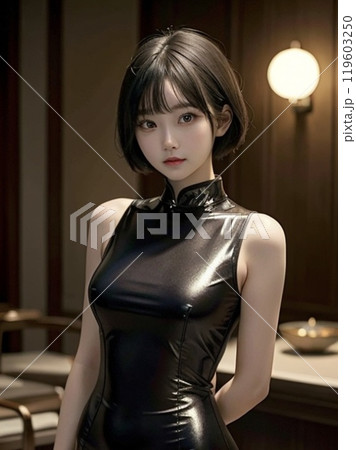 A beautiful woman everyone want to meet at least o 119603250