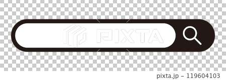 シンプルな検索バーのイラスト素材 119604103
