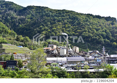 レールマウンテンバイク「ガッタンゴー」神岡鉱山前駅から見える工場 119604204