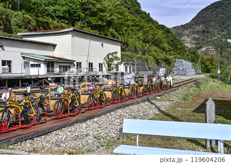 レールマウンテンバイク「ガッタンゴー」神岡鉱山前駅 レールマウンテンバイク「ガッタンゴー」神岡鉱山前駅 119604206