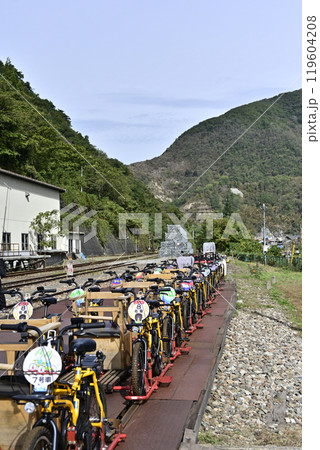 レールマウンテンバイク「ガッタンゴー」神岡鉱山前駅 レールマウンテンバイク「ガッタンゴー」神岡鉱山前駅 119604208