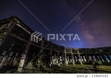 豊後森機関庫と天の川 119604381