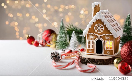 クリスマスのお菓子の家 119604523