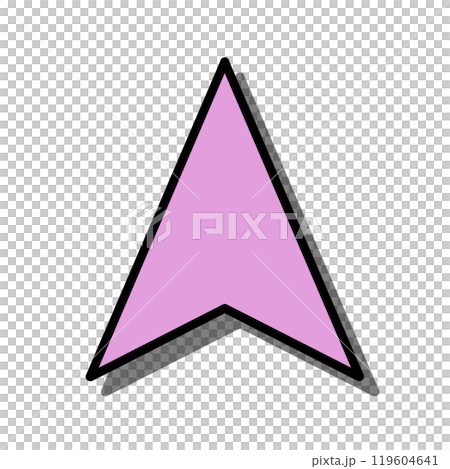Navigation cursor icon (pink, line, shadow) Navigation cursor icon (pink, line, shadow) 119604641