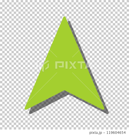 Navigation cursor icon (light green, shadow) Navigation cursor icon (light green, shadow) 119604654