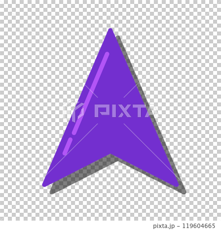 導航遊標圖示（紫色、反射光、陰影） 119604665