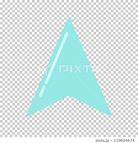 Navigation cursor icon (light blue, reflective) 119604674