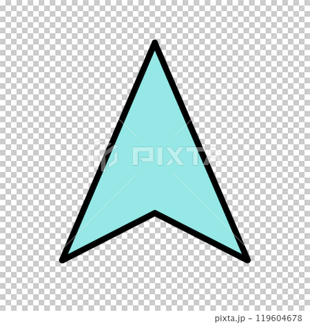 Navigation cursor icon (light blue line) 119604678