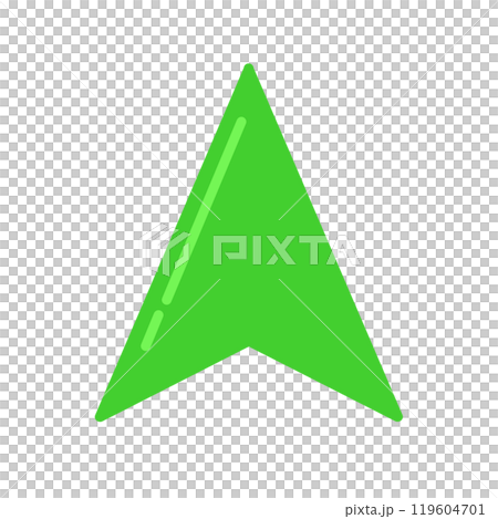 導航遊標圖示（綠色/反射光） 119604701