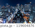 近未来的。美しい大阪夜景。 119604876