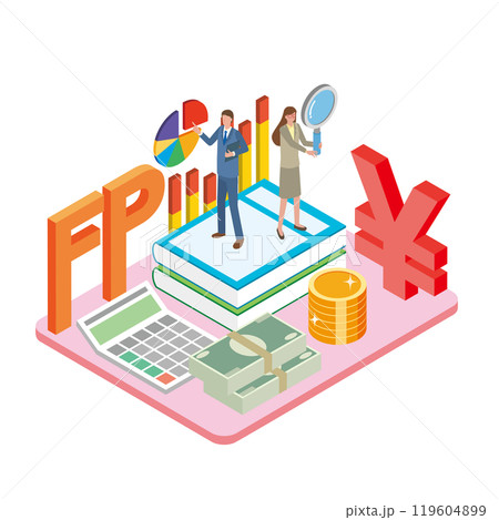 ファイナンシャルプランナーの男女 ファイナンシャルプランナーの男女 119604899