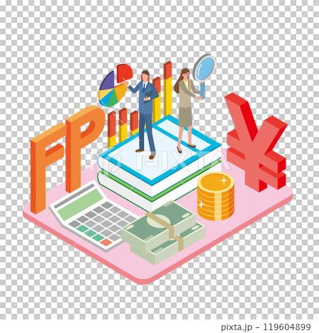 ファイナンシャルプランナーの男女 ファイナンシャルプランナーの男女 119604899