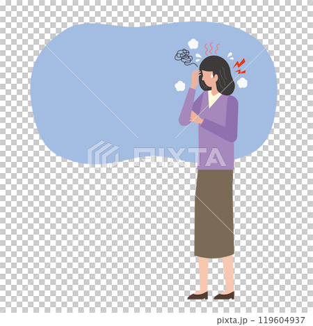 Women suffering from menopause 119604937