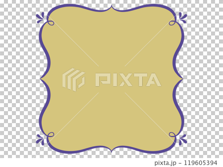 Ornamental frame in Indian style. Vector data. Ornamental frame in Indian style. Vector data. 119605394