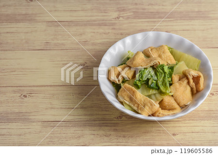 白菜と油揚げの炊き合わせ 白菜と油揚げの炊き合わせ 119605586