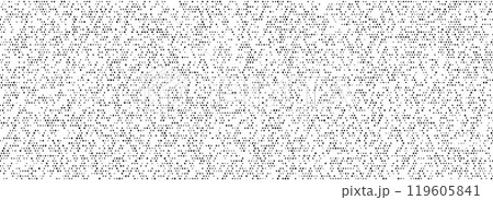 Halftone noise grid texture background. Comic pixel grain pattern. Black polka dot particles wallpaper. Irregular grain overlay backdrop. Grunge net speckles effect. Vector stipple halftone texture 119605841