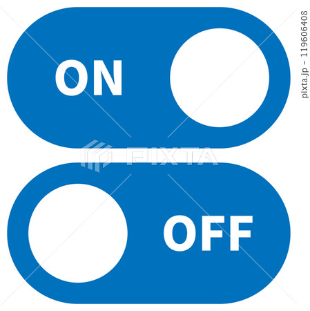 スイッチのアイコン 青 119606408