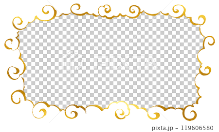 金筆日式、中式旋雲背景框 119606580