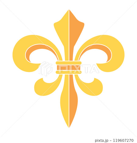 Fleur de lys coat of arms symbol icon Vector 119607270
