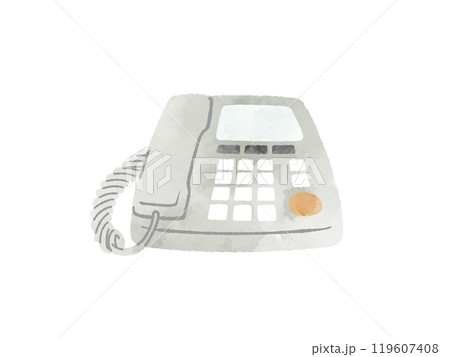 固定電話機-水彩 119607408