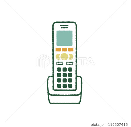 電話の子機-4色 119607416