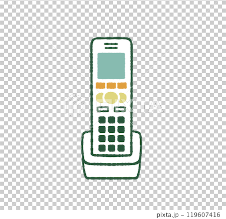 電話の子機-4色 119607416