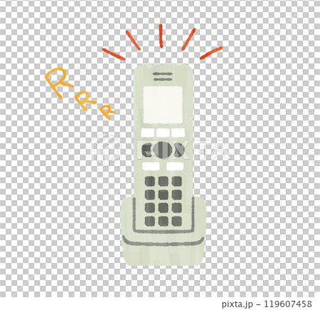 着信中の電話の子機-ガッシュ 119607458