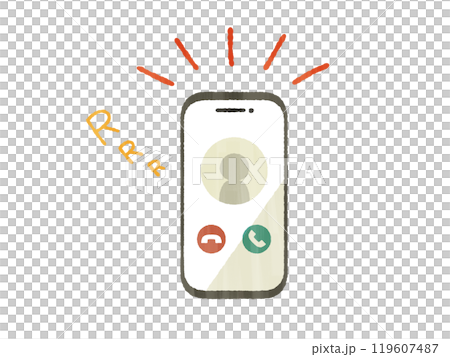 Incoming call on smartphone - Gash 119607487