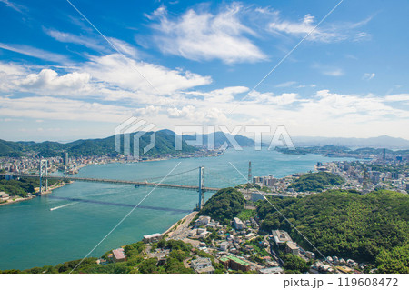 火の山公園展望台から望む関門橋 火の山公園展望台から望む関門橋 119608472