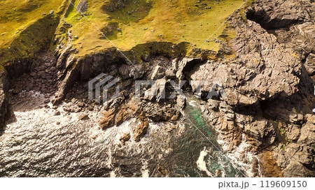 Beautiful Ireland - Enjoy the breathtaking view of a stunning coastal landscape with rocky cliffs Beautiful Ireland - Enjoy the breathtaking view of a stunning coastal landscape with rocky cliffs 119609150