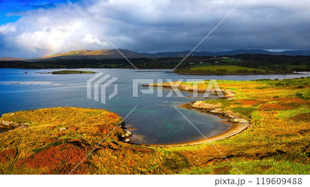 St John s Point in Donegal at the west coast of Ireland - a breathtaking coastal view showcasing a 119609488