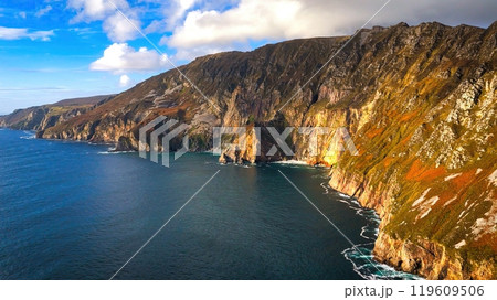 Slieve League in Donegal Ireland - the highest cliffs in Europe - Breathtaking and Stunning Coastal Slieve League in Donegal Ireland - the highest cliffs in Europe - Breathtaking and Stunning Coastal 119609506