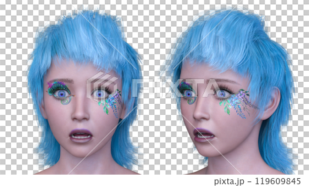 Close-up of a woman's face Close-up of a woman's face 119609845