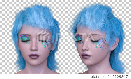 Close-up of a woman's face Close-up of a woman's face 119609847