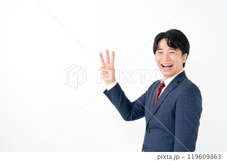 ビジネスマン 20代男性 3本 ステップ3 ビジネスマン 20代男性 3本 ステップ3 119609863