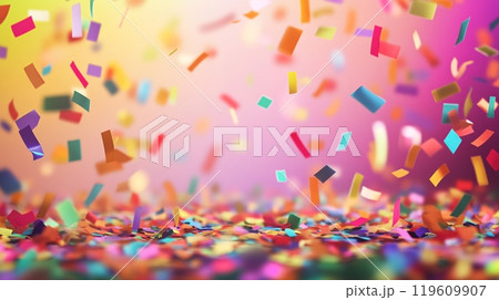 2025 Happy New Year banner with bokeh decoration background 119609907